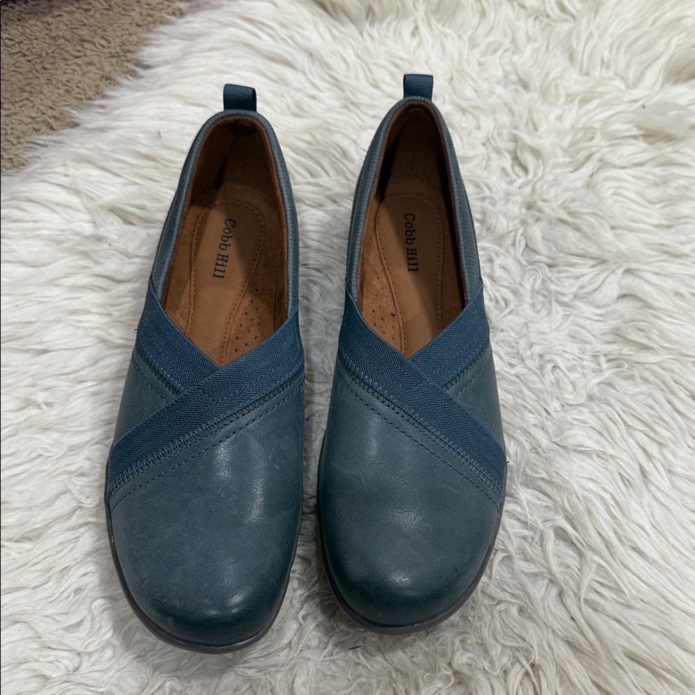 Cobb Hill Women's Penfield Envelope Ballet
Flat In Blue Size 8